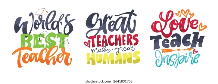 Funny hand drawn doodle lettering quote about school and teachers. Lettering for t-shirt design, mug print, bag print, clothes fashion. 100% hand drawn vector image.