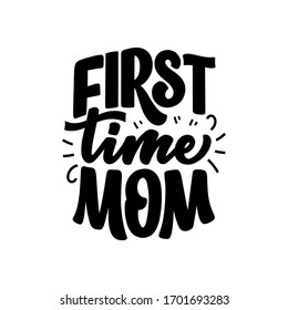 Funny hand drawn lettering quote for Family Look design. Cool phrase for t shirt print. Inspirational feminism slogan. Funny typography for kids fashion template. Vector illustration