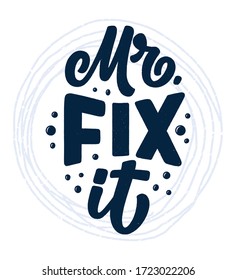 Funny hand drawn lettering quote for Family Look design. Cool phrase for t shirt print. Inspirational feminism slogan. Funny typography for kids fashion template. Vector illustration