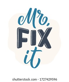 Funny hand drawn lettering quote for Family Look design. Cool phrase for t shirt print. Inspirational feminism slogan. Funny typography for kids fashion template. Vector illustration