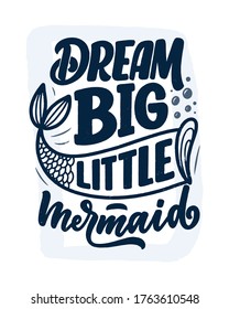 Funny hand drawn lettering quote. Cool phrase for print and poster design. Inspirational feminism slogan. Greeting card template. Vector illustration