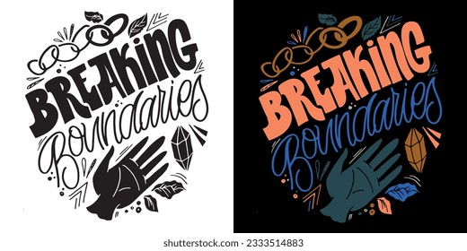 Funny hand drawn lettering quote. Cool phrase for print and poster design. Inspirational  slogan. Greeting card template. T-shirt design, mug print, tee design. Vector