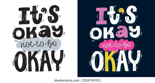 Funny hand drawn lettering quote. Cool phrase for print and poster design. Inspirational  slogan. Greeting card template. T-shirt design, mug print, tee design. Vector