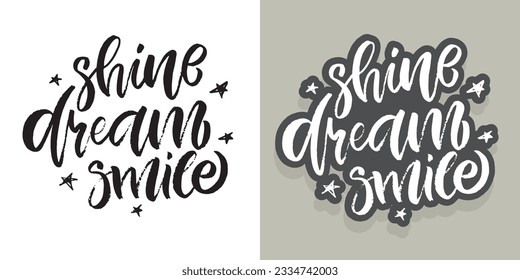 Funny hand drawn lettering quote. Cool phrase for print and poster design. Inspirational  slogan. Greeting card template. T-shirt design, mug print, tee design. Vector