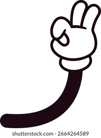 Divertido gesto de la mano ok signo