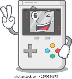 Funny handheld game Scroll cartoon Character with two fingers