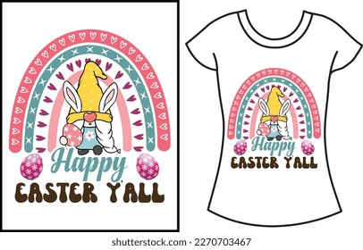 Funny Happy Easter day shirts, Bunny gift t shirt design for the family.