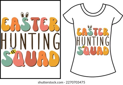 Funny Happy Easter day shirts, Bunny gift t shirt design for the family.