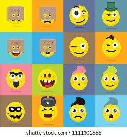 Funny happy yellow emoji,smiley emoticons