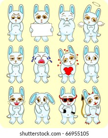 funny hare set
