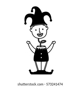 funny harlequin avatar character vector illustration design
