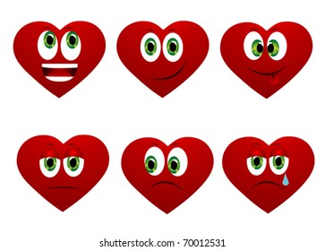 Corazones divertidos