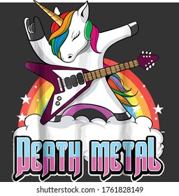 Funny Heaval Metal Unicorn Para Hombres Mujeres Niños