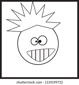 funny hedgehog with a hairdo