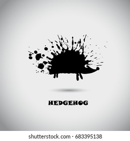 Funny hedgehog. Vector