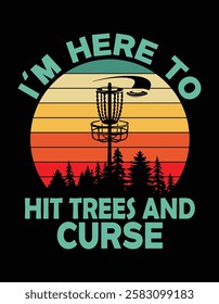 Funny Hit Trees and Curse Retro Disc Golf