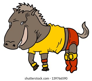 Funny horse