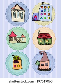 Funny houses set