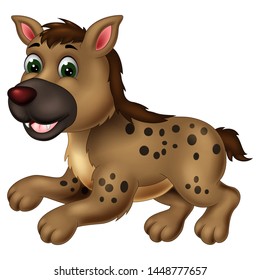 Funny Hyena Cartoon For Your Design
