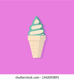Funny ice cream vector art