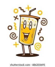 FUNNY ICE CUP MASCOT 