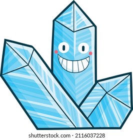 Funny Ice Mound Cartoon Character