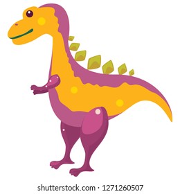Funny illustration of a dinosaur