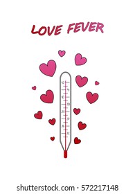 Funny illustration on the theme of Valentine's Day. For stickers, prints on clothes or bag etc.