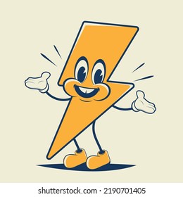 funny illustration of a retro cartoon flash