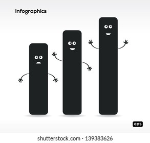 Funny Infographic elements. Vector illustration