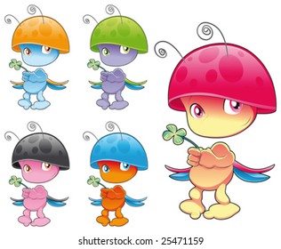 Funny insect characters