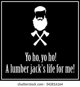 Funny, inspirational quotation about beard. Vector art.