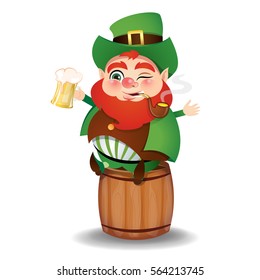 Funny Irish leprechaun