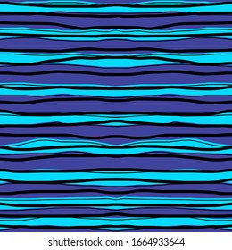Funny jagged multicolored stripes seamless pattern