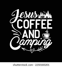 Funny Jesus Coffee and Camping Design