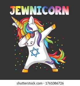 Funny Jewnicorn Hanukkah dabbing Unicorn Shirt Gifts svg