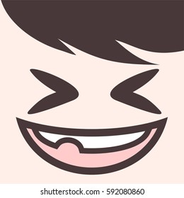 funny joke face draw
