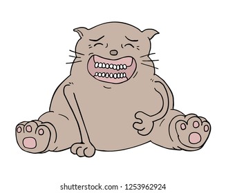 funny joking cat