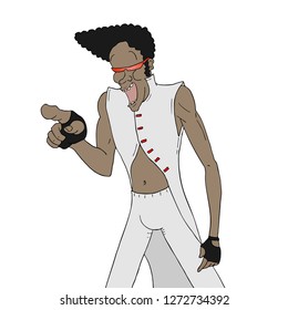 funny joking man pointing