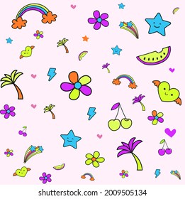 Funny joyful pattern for kids babies clothing blanket