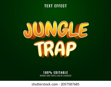 funny jungle trap editable text effect