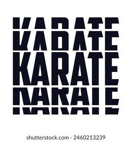 Funny Karate Training Retro Vintage Karate T-shirt Design