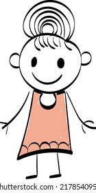 Funny Kid design over white background. use as poster, card, flyer, banner or T Shirt