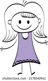 Funny Kid design over white background. use as poster, card, flyer, banner or T Shirt