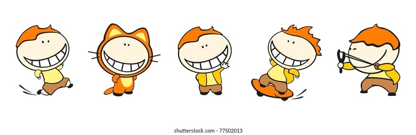Funny kids #41 - redhead boy set