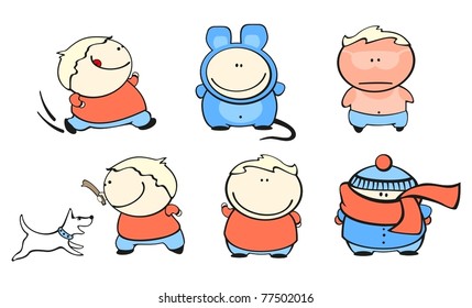 Funny kids #42 - chubby boy set