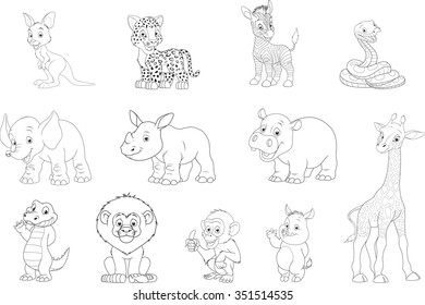 Funny kids animals