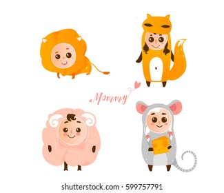 Funny kids animals