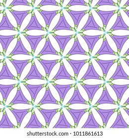 Funny kids cartoon pattern with geometric ornament. Patterns baby pink and blue.
