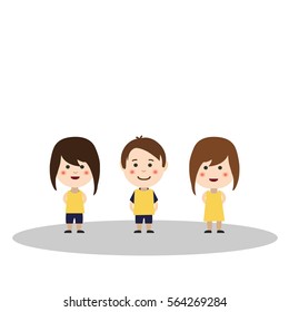 funny kids. vector
